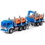 Автомобиль Сити лесовоз с прицепом инерционный со светом и звуком синий в коробке 96074 П-Е - фото 47048821