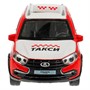 Модель GRANTACRS-12TAX-VEZ LADA GRANTA CROSS ТАКСИ 12 см, инерц, красный Технопарк в коробке - фото 47049279
