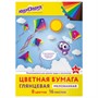 Бумага цвет 16л 8 цв. мелованная Юнландик пилот 129553 Юнландия - фото 47050862