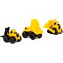 Автомобиль Самосвал-мини + Бульдозер-мини гусеничный + Погрузчик-мини вилочный (в пакете) 47981 П-Е /30/ - фото 47051011