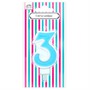 Свеча для торта Цифра "3" Веселая вечеринка голубой L0283-BL - фото 47051695