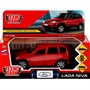 Модель LADANIVA-12-RD LADA NIVA длина 12 см, двери, багаж, инерц, красный Технопарк  в коробке - фото 47051953