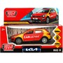 Модель XLINE-12DEL-RD KIA RIO X КАРШЕРИНГ 12 см, двери, багаж, инерц, красный Технопарк в коробке - фото 47055614