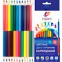 Карандаши цветные 24 цв. шестигранные двусторонние Классика 33С 2190-08 - фото 47055728