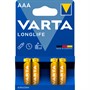 Элемент питания 04103101414 LR 3 Varta Longlife (4шт)  4xBL   /цена за упак/ - фото 47055867