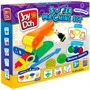 Набор для творчества Масса для лепки Joy Doh SUPER MACHINE SET-ЧУДО-МАШИНКА,штампы, сменные насадки,17 аксессуаров,4 баночки с тестом MACH-200 pot - фото 47059255