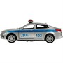 Модель OPTIMA-12POL-SR KIA OPTIMA ПОЛИЦИЯ 12 см, двер, баг, инерц, серебристый Технопарк  в коробке - фото 47059313