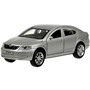 Модель OCTAVIA-12-SR SKODA OCTAVIA 12 см, двери, багаж, инерц. серебристый Технопарк  в коробке - фото 47059395