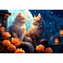 Набор для творчества Алмазная мозаика 30х40 см Ночные котики НД-0377 - фото 47060943