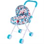 Коляска люлька для куклы Miss Kapriz MK336-4 Бирюзовая в облаках в пак. - фото 47062694