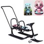 Снегокат 505 высокий SNOWKAT TWINS BABY PUSH для двоих, с 2 склад спинками П-обр толк.Роботы - фото 47063128