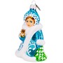 Елочное украшение Снегурочка с белочкой h-11 см ФУ4-2222 - фото 47064058