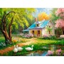 Набор для творчества Алмазная мозаика 30х40см Утро в деревне НД-6385 - фото 47066792