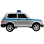 Модель LADA 4x4 URBAN Полиция 19,5 см, 2 кноп, Технопарк в кор 385330 - фото 47070138