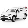 Модель RAV4-WH-WOD TOYOTA RAV4 длина 12 см двери, багажн, инерц. белый Технопарк в кор. - фото 47070331