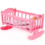 Кроватка-качалка сб. для кукол №4 розовая 24040 - фото 47070716