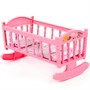 Кроватка-качалка сб. для кукол №4 розовая 24040 - фото 47070718