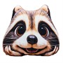 Подушка декоративная мордочка Енот 30 см МТГ01106 Levatoys в пак. - фото 47071260