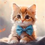 Набор для творчества Роспись по холсту с красками по номерам 30х30 см Малыши-животные 20цв Котёнок с бантом Х-6332 - фото 47071551