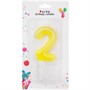 Свеча для торта Цифра 2 в ассорт. FG240525045L-3 - фото 47072174