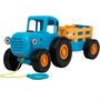 Каталка СИНИЙ ТРАКТОР С ПРИЦЕПОМ 30+ песен,фраз, звуков HT1471-R-WOD - фото 47073130