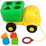 Логическая игрушка МУСОРОВОЗ 20см. сортер+ проектор,Шаинский музыка HT1326-R - фото 47073176