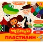 Пластилин 12цв классический Чебурашка 180г MultiArt MCL-102049-12-CH - фото 47074021