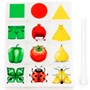 Набор игровой настольный "Ассоциации. Цвета и формы" (12 элементов) (в пакете) 31420 П-Е /24/ - фото 47074559
