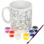 Набор для творчества Посуда для росписи Синий Еж МУЛЬТИ АРТ MUG-096207 - фото 47085173