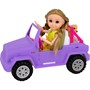Кукла 55869 в машине с питомцем в кор. - фото 47085245