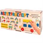 Деревянный Пазл-конструктор Автотранспорт в деревянной коробке 04566 - фото 47089016