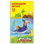 Карандаши цвет. 12 цв. Каляка-маляка шестигранные метал. пенал ККМ12П - фото 47089234