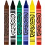 Карандаши восковые 6 цв. Каляка-маляка толстые трехгранные КВТТКМ06 - фото 47089270