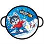 Ледянка мягкая круглая Dvizhok Хаски 45см голубая 80519 - фото 47092909