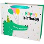 Пакет 32х11,5х25см  Happy Birthday крокодил с шарами 141V-851 - фото 47222321