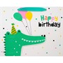 Пакет 32х11,5х25см  Happy Birthday крокодил с шарами 141V-851 - фото 47222322