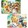 Пазл 2 в 1: 15 и 24 дет. Кошечки Собачки 4630395021982 - фото 47949319