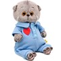 Басик BABY в голубом комбинезоне с сердечком BB-155 - фото 48546537