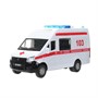 Модель NEXTVAN-16PL-AMBWH свет-звук газель NEXT 15,5  скорая помощь, дв, 3 кнопки Технопарк в кор. - фото 48546643