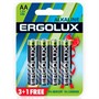 Элемент питания 12866 Ergolux (4шт) 3+1xBL LR 6  /цена за упак/ - фото 49256346