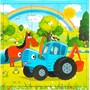 ГТДПазл 4 в 1: 9-16-25-36 Синий Трактор 4650250545842 - фото 49551002