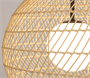 Подвесной светильник шар ротанг Д40 см - фото 50469120