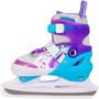 Коньки раздвижные  рM: 34-37 фиолетово-голубые 141V-552 - фото 53769787