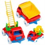 Набор машинок №5 Самосвал+Пожарная+Экскаватор И-5681 - фото 54117972