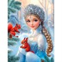 Набор для творчества Роспись по холсту с красками 30х40 см. Голубоглазая девушка ХК-0520 - фото 54570764