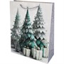 Пакет новогодний Елка 26*32*10 см 141V-1076 - фото 55151603