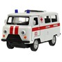 Модель UAZ452-11AMB-WH УАЗ-452 "буханка" СКОРАЯ 10,5 см, двери, инерц Технопарк в кор. - фото 56942312