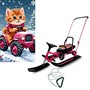 Снегокат 109 SNOWKAT Wheel Котик тракторист с П-образным толкателем и колёсами - фото 57057597
