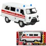 Модель FY2418P-1 UAZ УАЗ 452 СКОРАЯ, 18,5 см, св-зв,дв,люк,баг,ин,бел Технопарк - фото 57289521