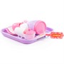 Набор посуды "Алиса" с подносом на 2 персоны (Pretty Pink) П-Е 40589 /12/. - фото 57406404